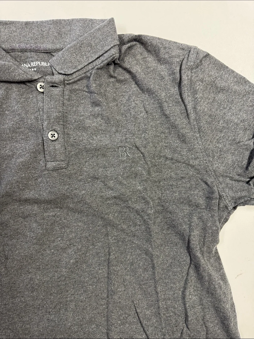 Banana Republic Charcoal Gray Polo Shirt